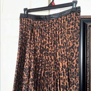 Elegant Leopard A-Line Skirt